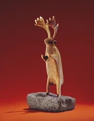 Reno, de Cape Dorset (hueso de ballena)